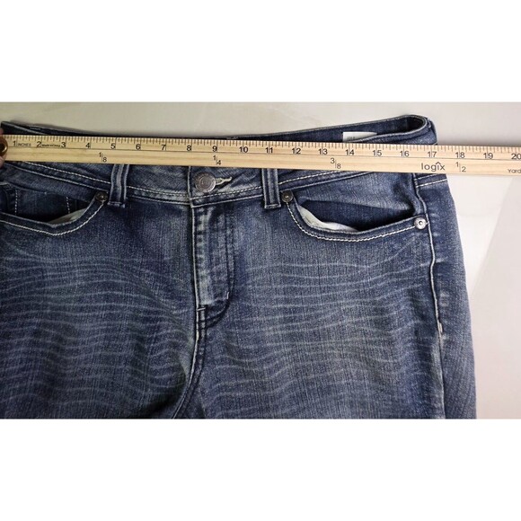 Vintage Leigh Sophia Hipster Flare Low Rise Jeans Size 15 Junior's Short - Picture 3 of 12